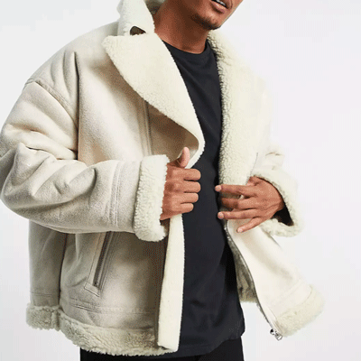 Fluffy coats for men