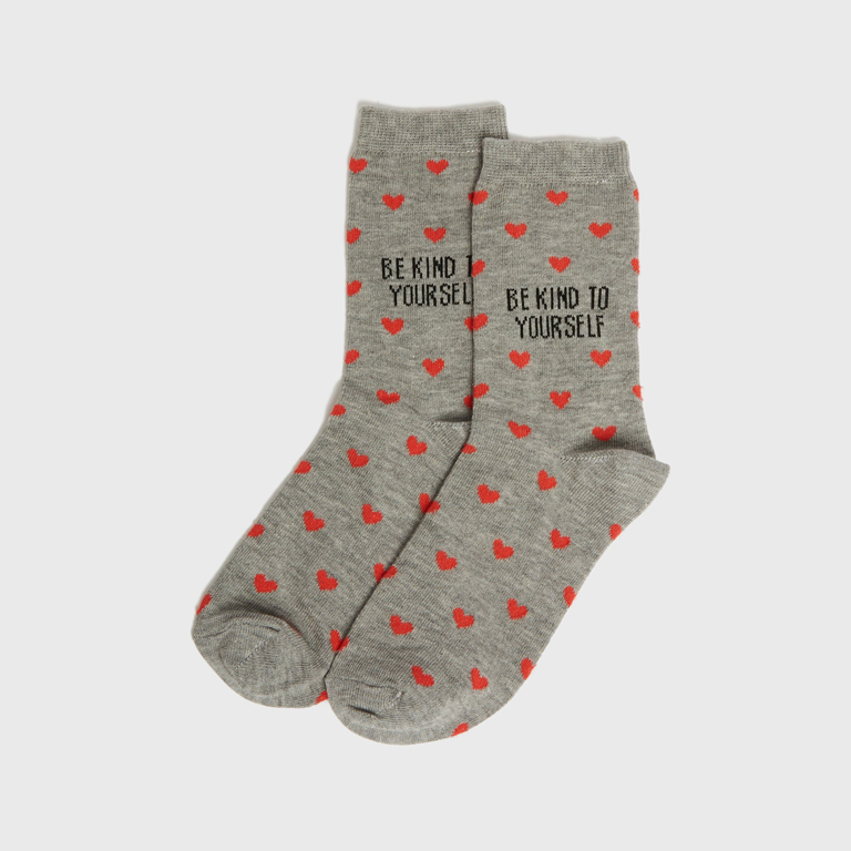 Self love heart socks from New Look