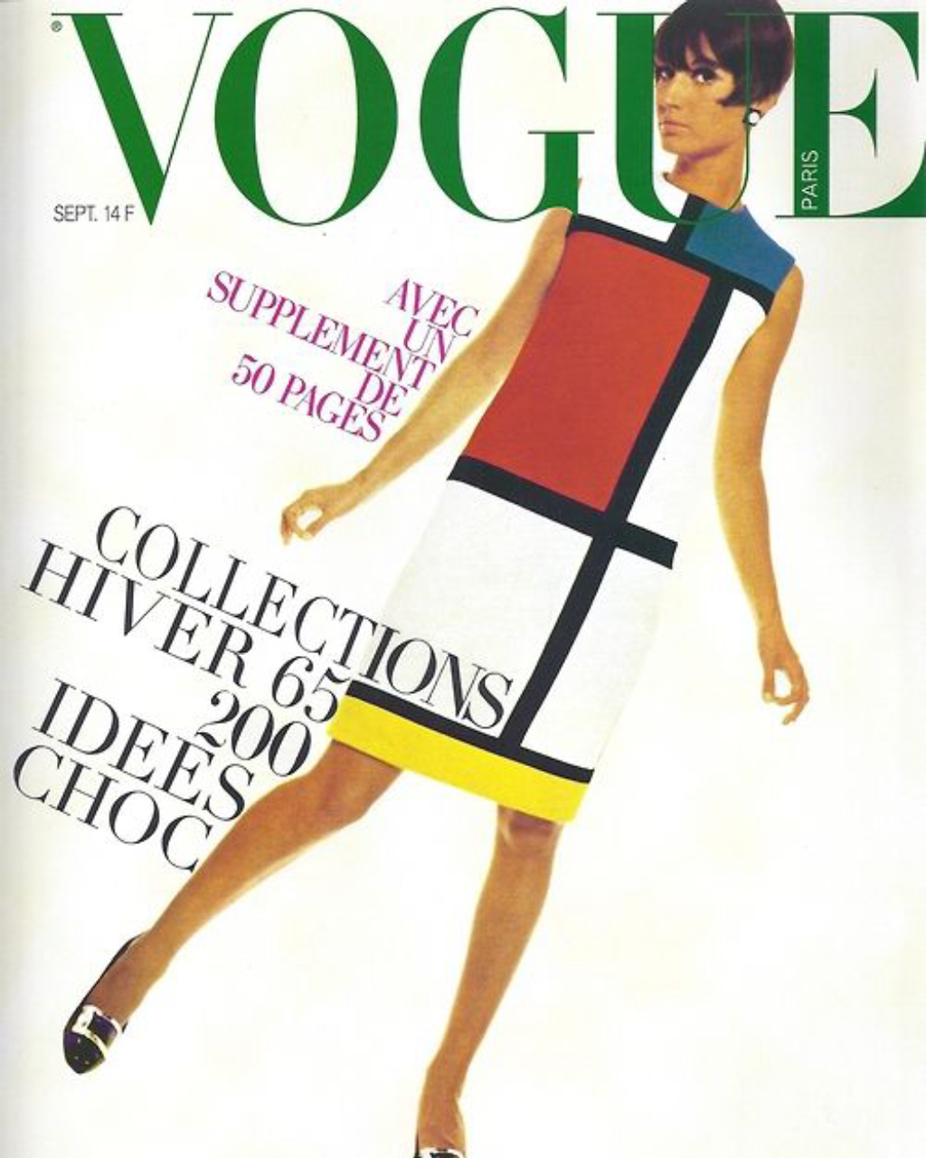 Mondrian YSL dress Vogue cover